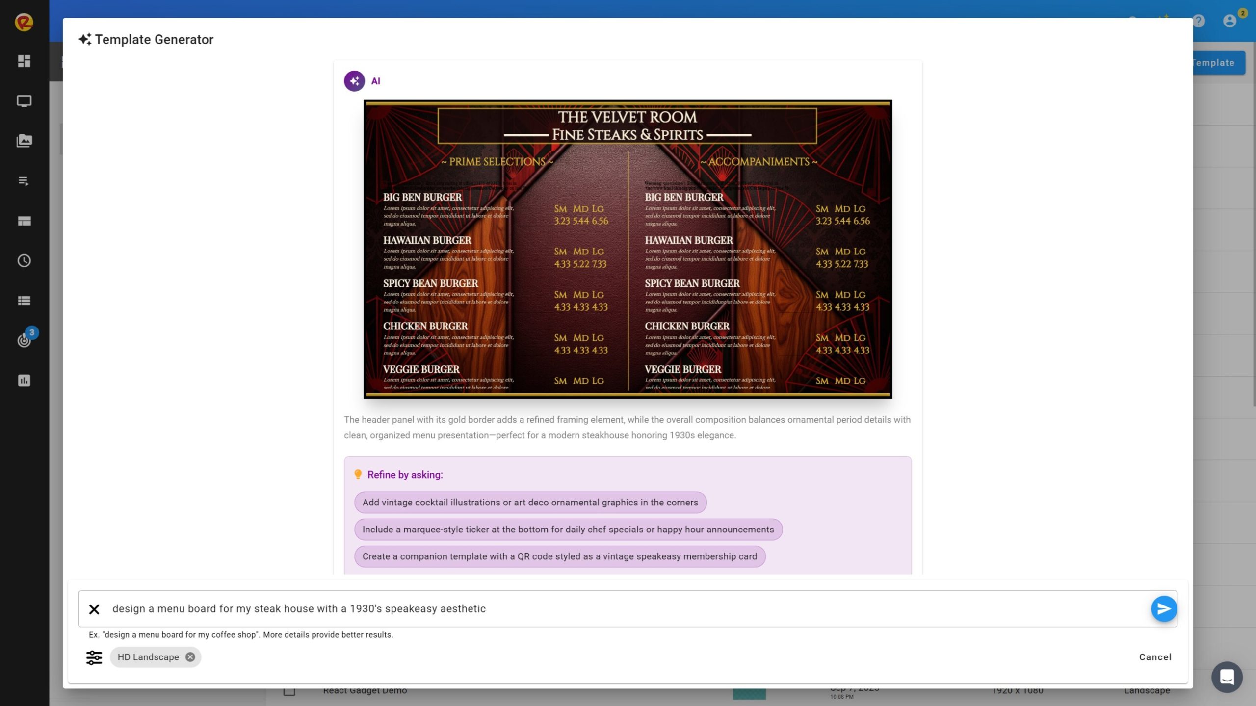 reveldigital templategeneration