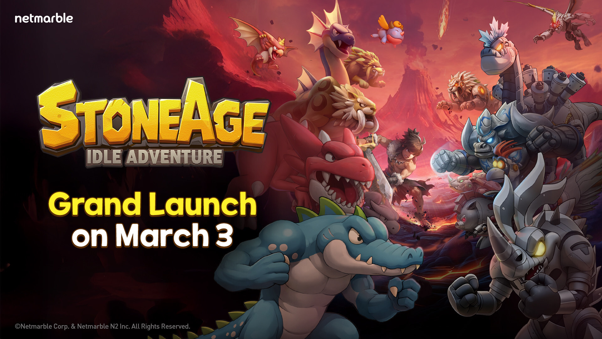 netmarble stoneage idle adventure grand launch