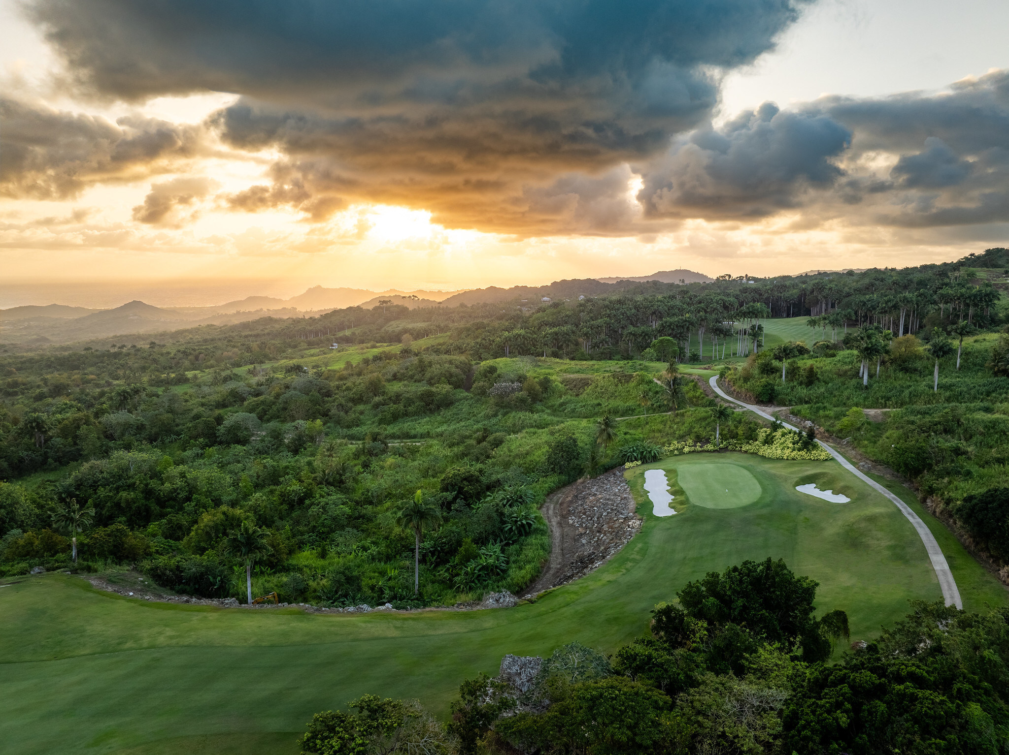 aerial view of apes hill championship