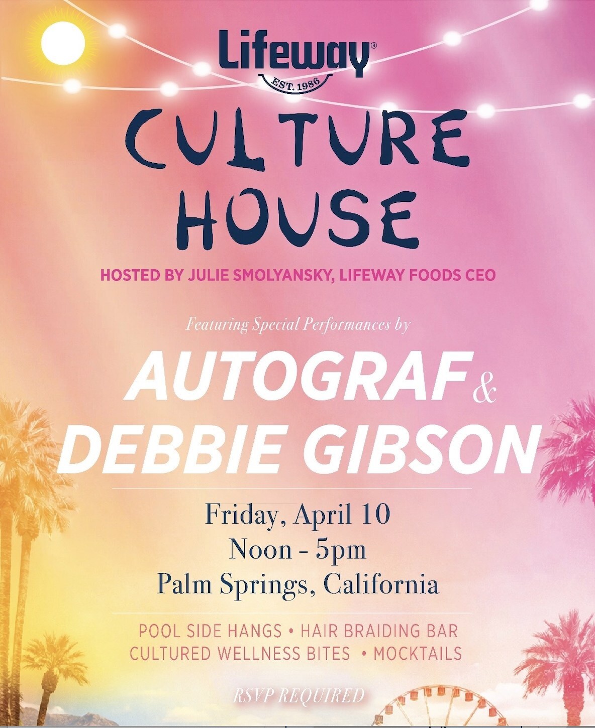 Lifeway Foods to Host Retro-Inspired Wellness House in Palm Springs During Festival Weekend lifeway culture house