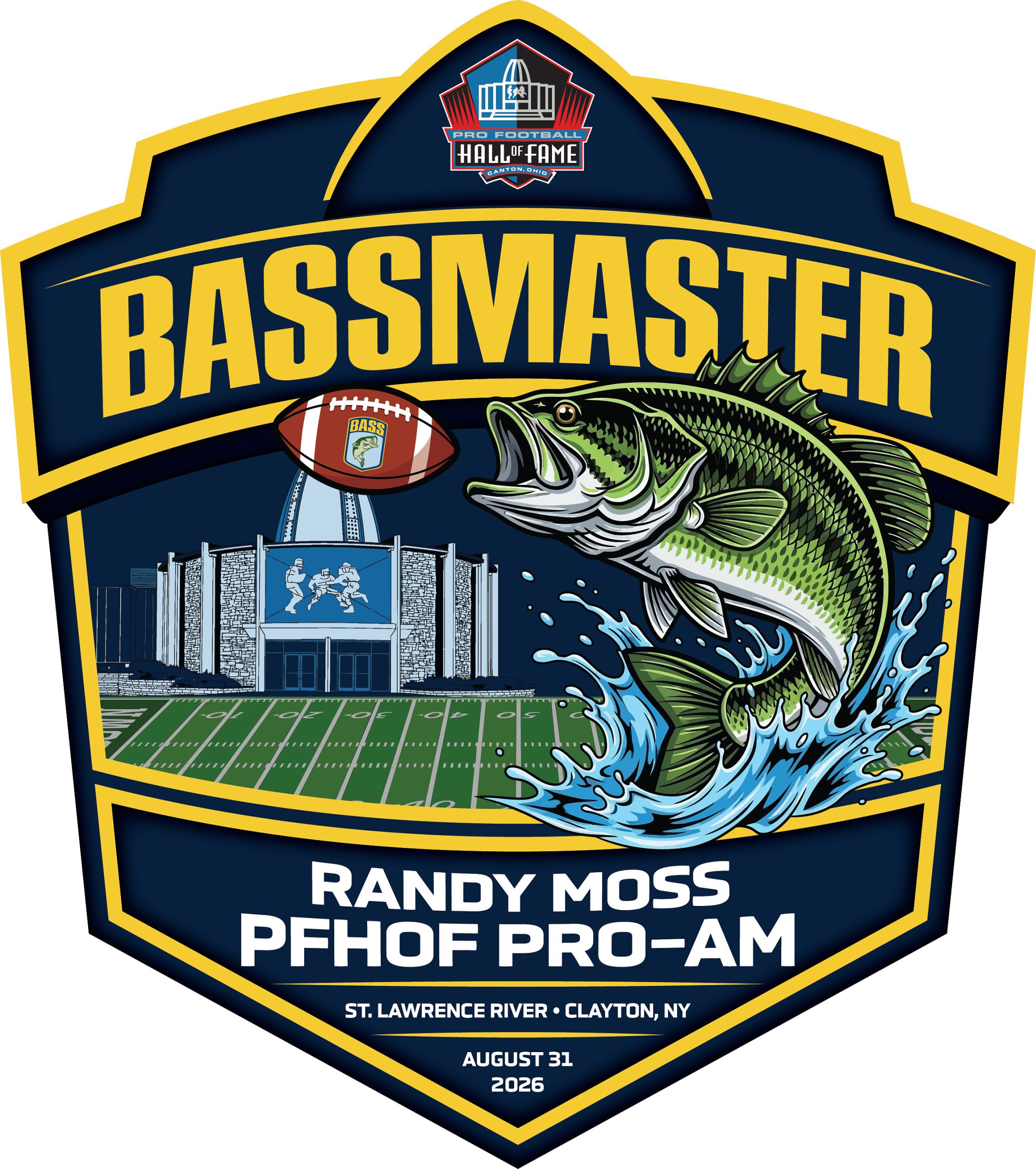 B.A.S.S., Pro Football Hall of Fame announce landmark partnership, Celebrity Pro-Am Tournament on St. Lawrence River bass and the pro football hall of fame announce a landmark partnership