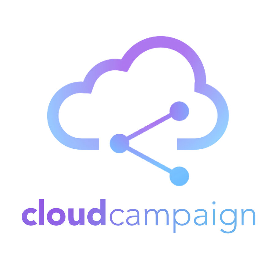 cloudcampaign logo gradient stacked logo logo