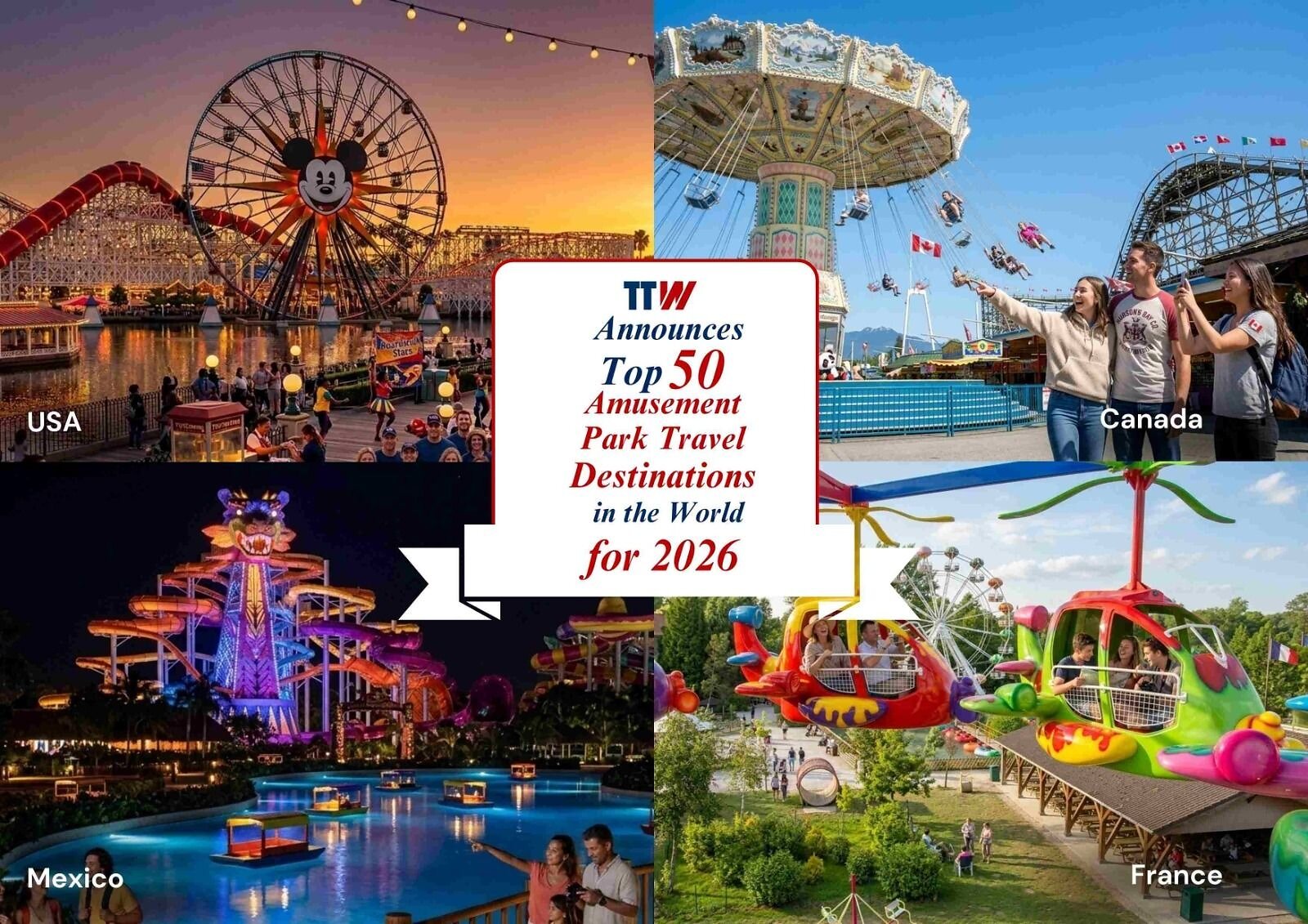 TTW Announces Top 50 Amusement Park Travel Destinations in the World for 2026 ttw amusement parks 2026 under 450kb