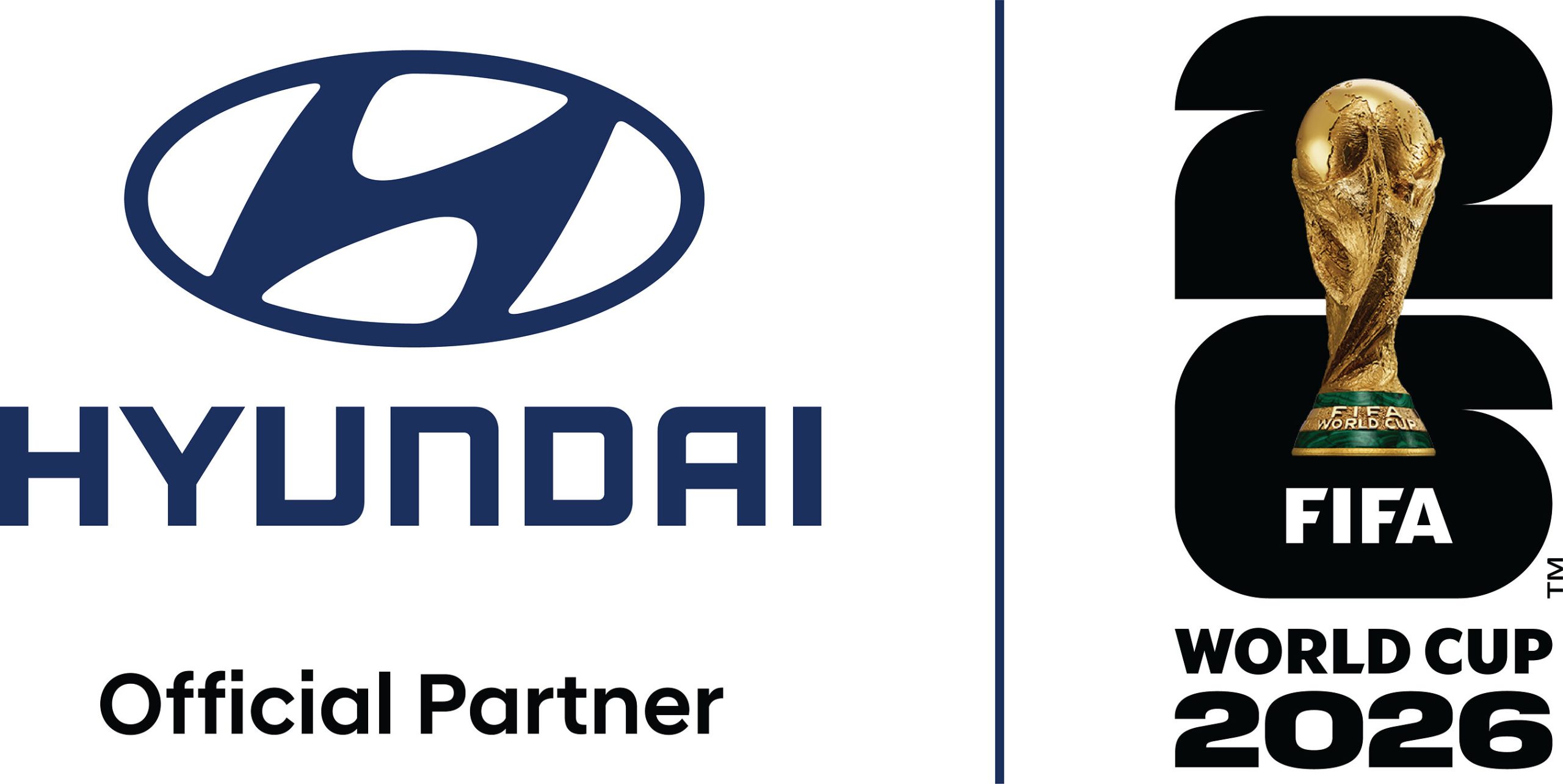 À l'occasion lors de la Coupe du monde de la FIFA 2026™, Hyundai Motor présente son robot humanoïde Atlas pour la toute première intégration de la robotique dans le cadre d'un match en direct hyundai motor company fifa world cup 2026 logo 1
