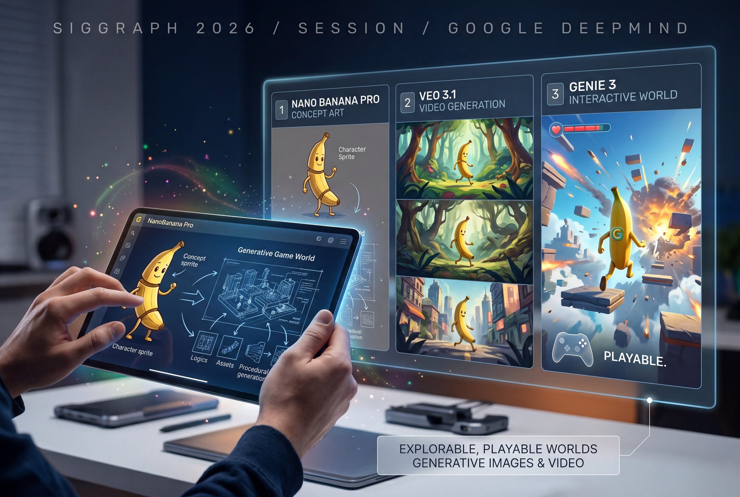 SIGGRAPH 2026 Puts AI to Work as a Creative Partner Across Research, Art, and Industry siggraph 2026 genie 3 team
