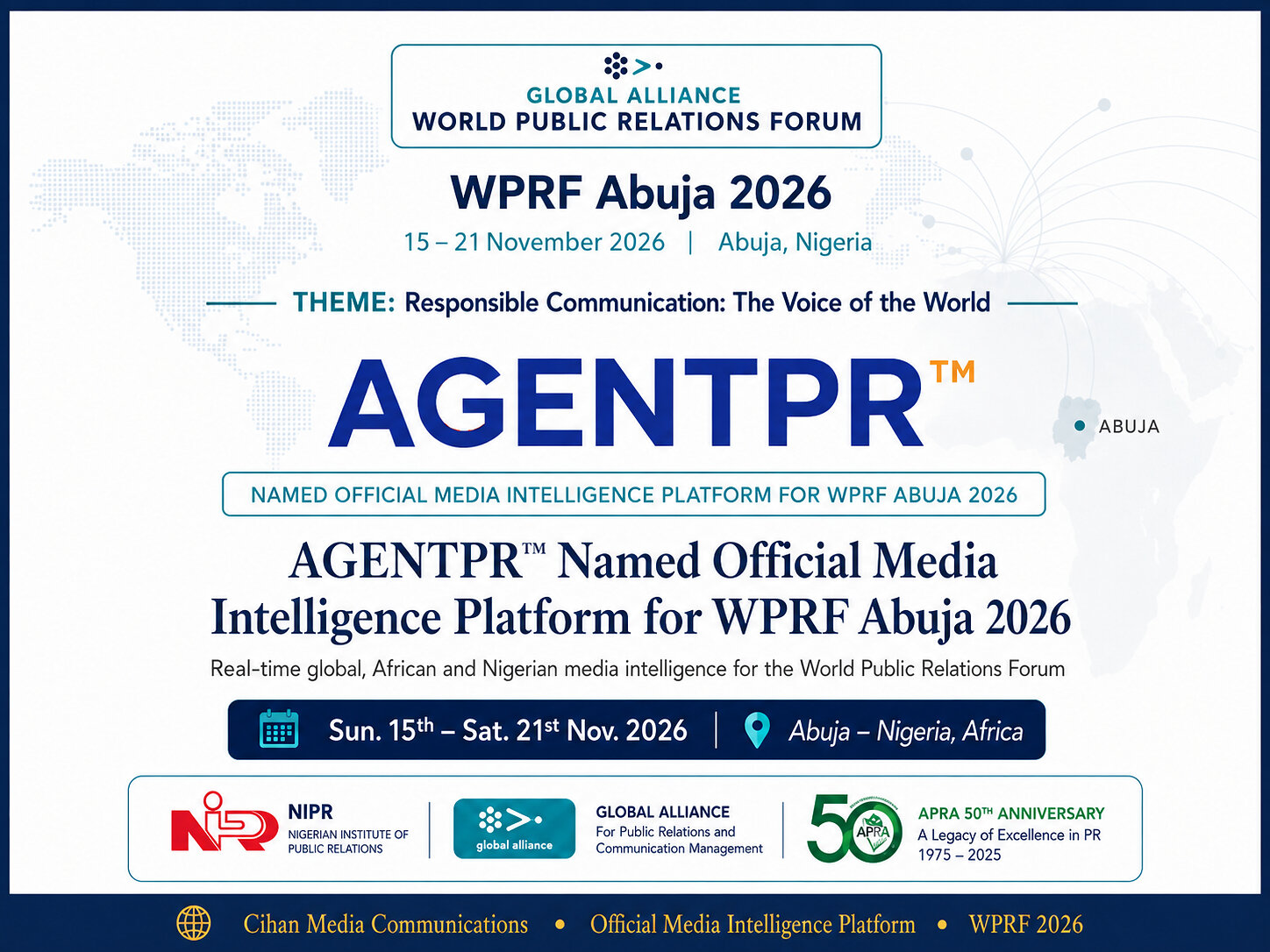 agentpr official media intelligence platform for the wprf
