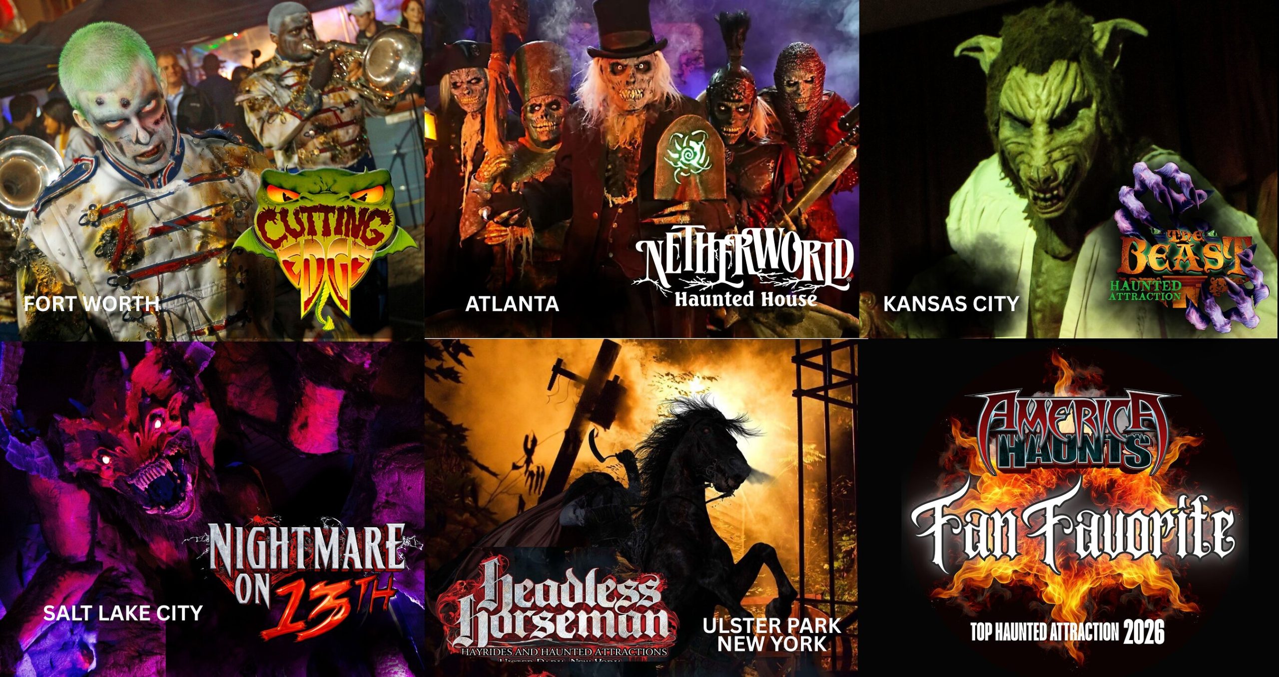 Haunted Attraction Fans Expect the Unexpected When Choosing Their Favorites fan favorites america haunts 48 x 36 in 1