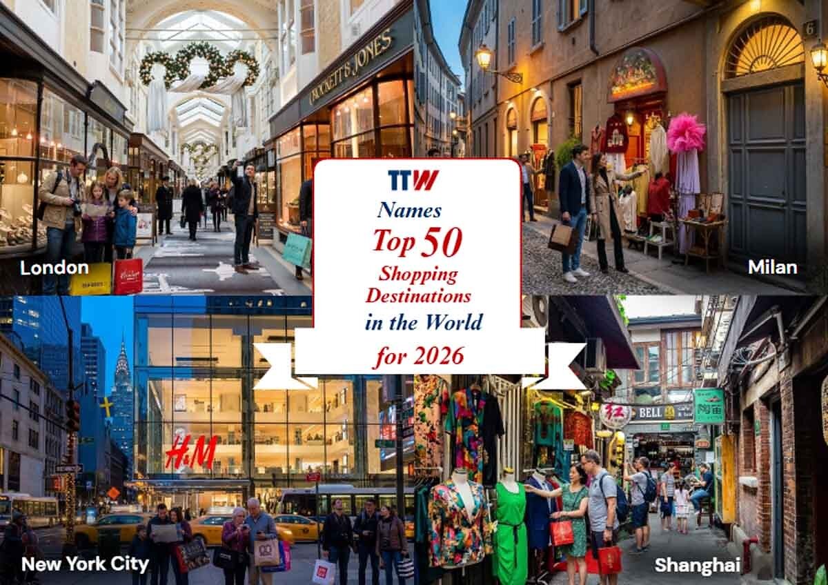 TTW Names Top 50 Shopping Destinations in the World for 2026 pr newswire shopping recovered