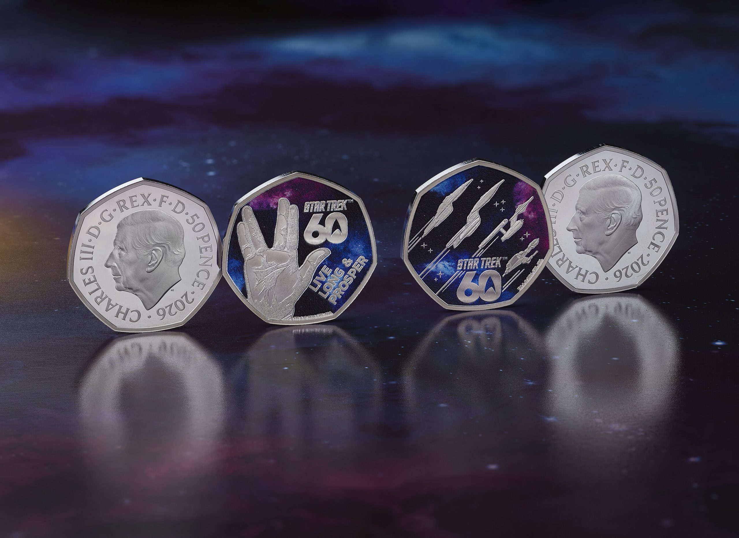 Royal Mint se aventura con las nuevas monedas de 50 peniques de Star Trek the royal mint 3
